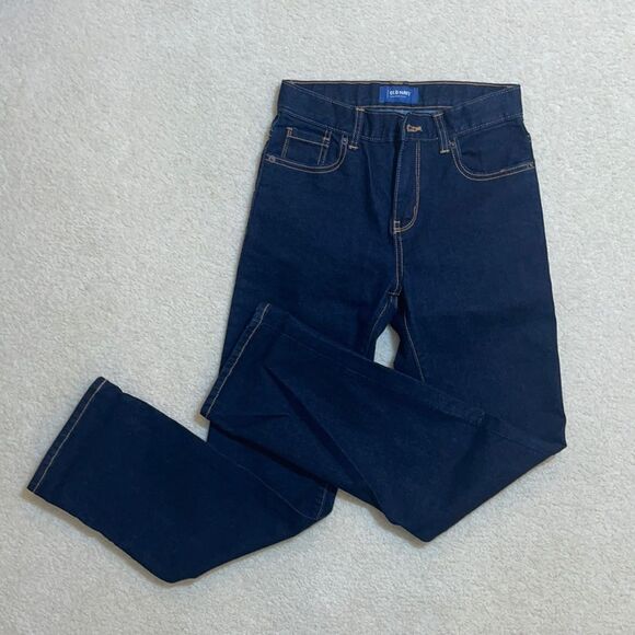 Old Navy dark straight leg high waist jeans 14 - Picture 1 of 13